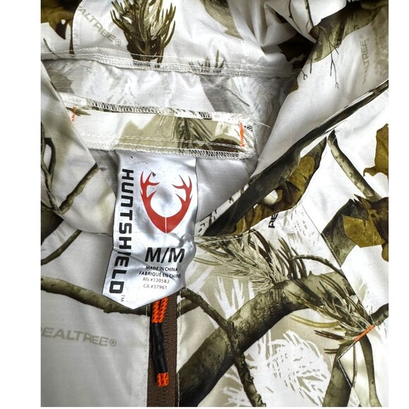 REALTREE HUNTSHIELD Camo Hunting Fishing Waterproof Windbreaker Jacket Medium - Picture 4 of 7